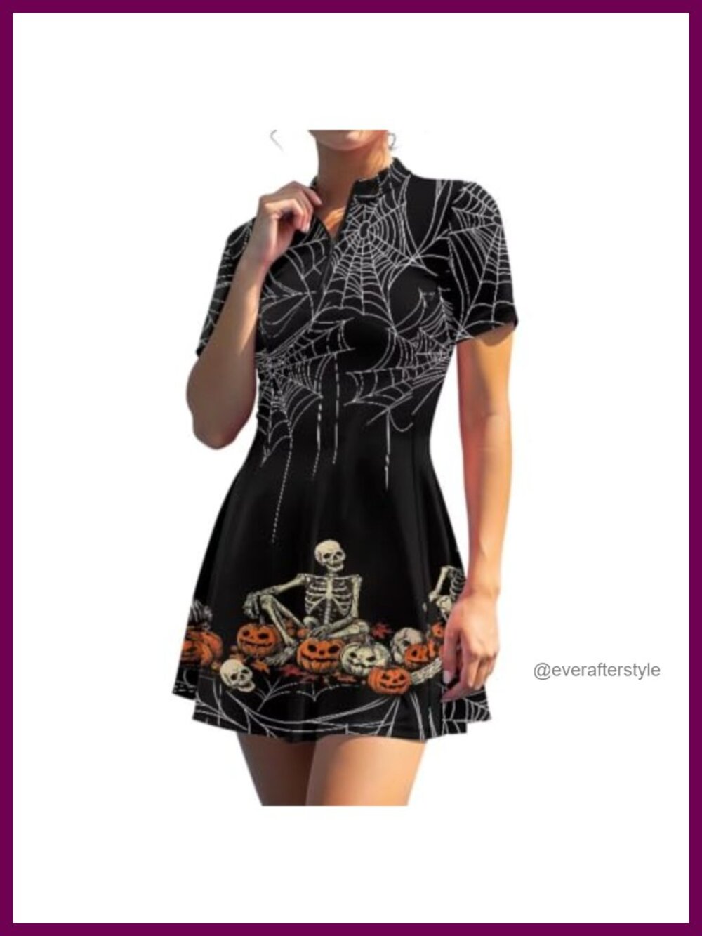 Women's Tennis Dress with Built-in Shorts Pockets V-Neck Short Sleeve Workout